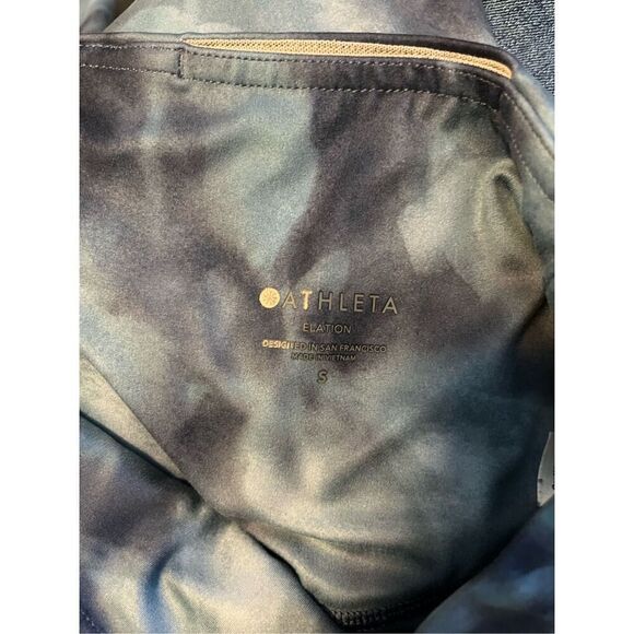 Athleta Elation Blue Green 7/8 Leggings‎ 657538 Size Small - Picture 2 of 5